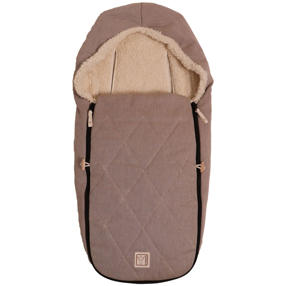 KaiserKaiser   Le Petite Organic Cotton Bio Fusssack  brown/nature
