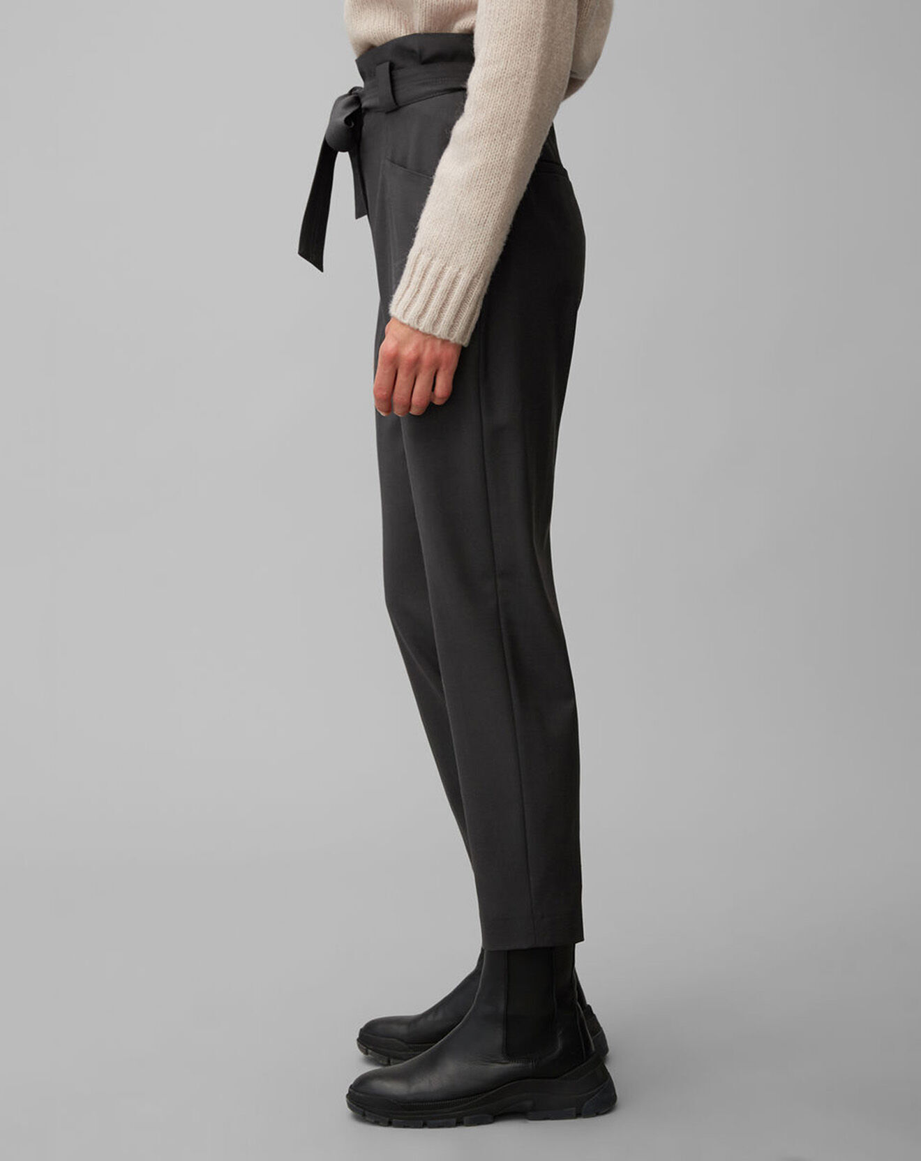 Marc O'Polo Pantalon Paper Bag noir