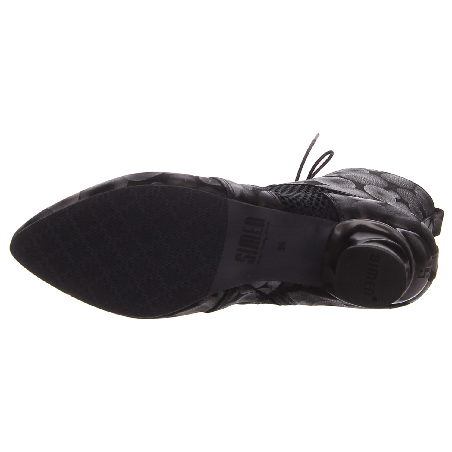 Simen Stiefeletten schwarz weiss/weiss kombi