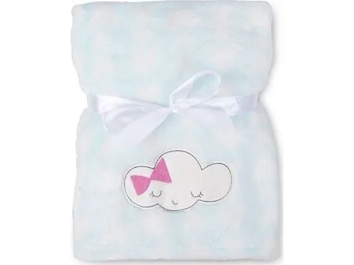 RICCO blanket with rose embroidery. 75x100 cm