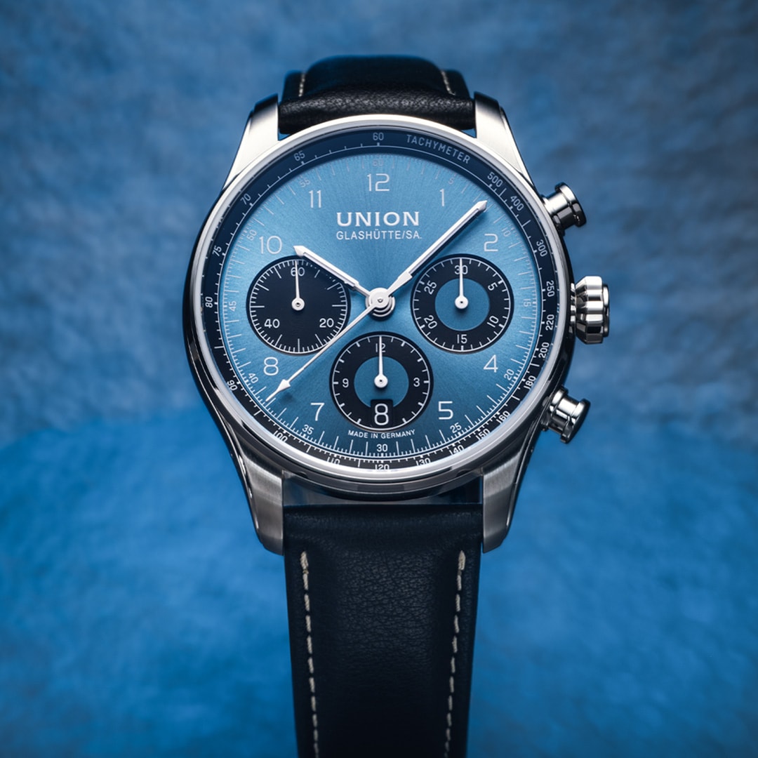 Union Glashütte Belisar Chronograph 40mm Blau