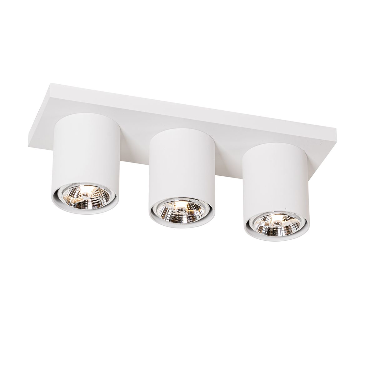 Moderne plafondspot wit 3-lichts - Tubo