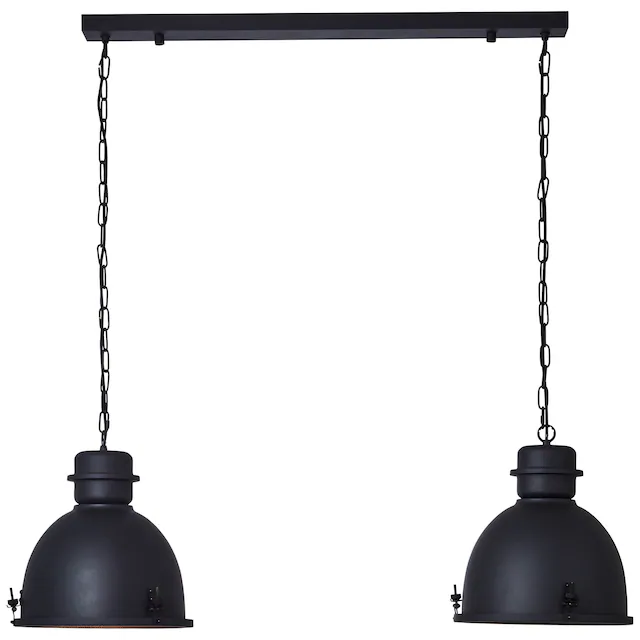 Brilliant Pendelleuchte »Kiki« E27 1 Stk. Hängelampe 2flg schwarz korund