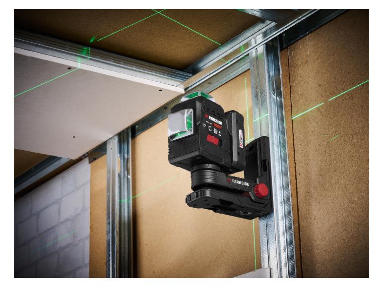 Accu-kruislijnlaser 20 V met 4 Ah accu's en 4,5 A lader