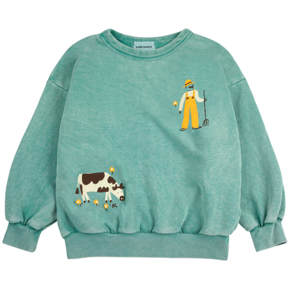 Køb Bobo Choses Green Farm Adventure Sweatshirt