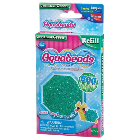 Aquabeads Grüne Glitzerperlen, 600 Stück