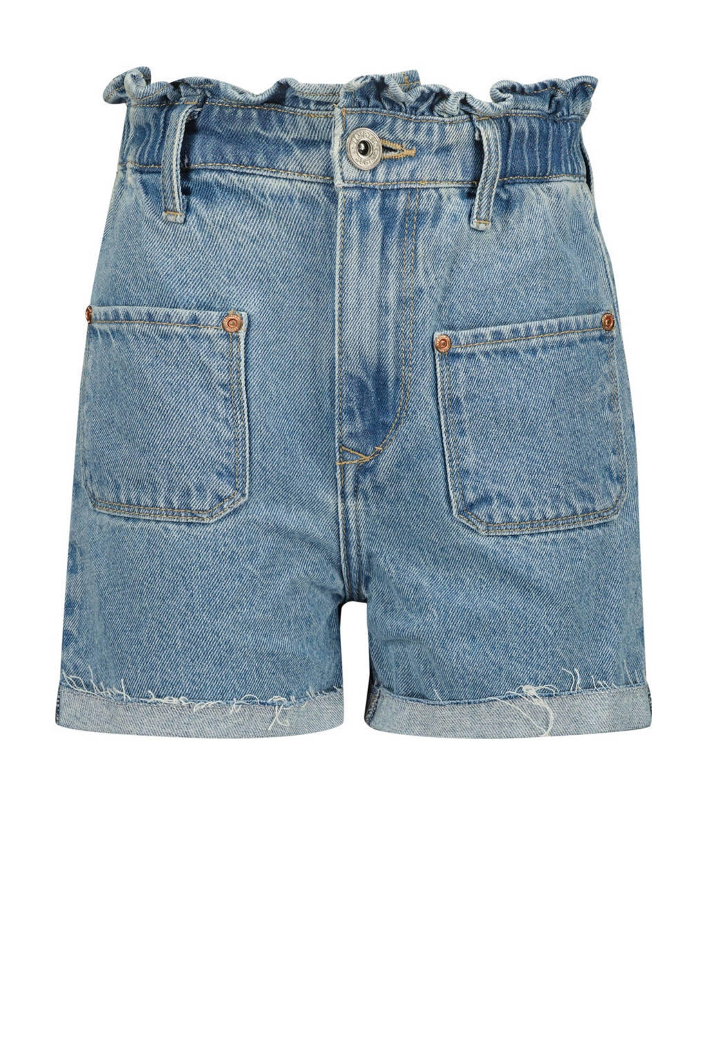 Vingino high waist denim short Demy blue vintage