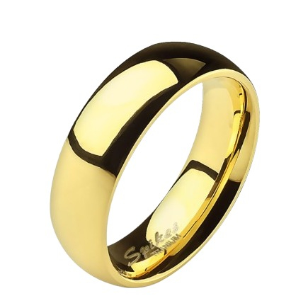 (Gr. 52) G23 Titan Kuppel Fingerring - Gold