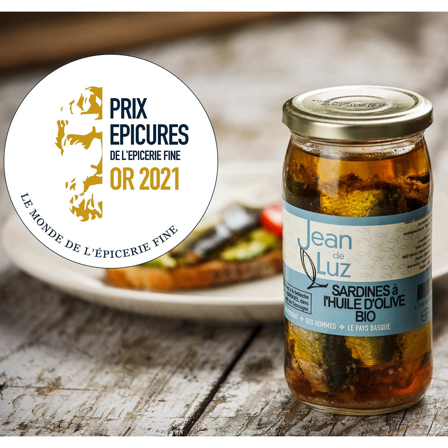 Sardines à l'huile d'olive bio