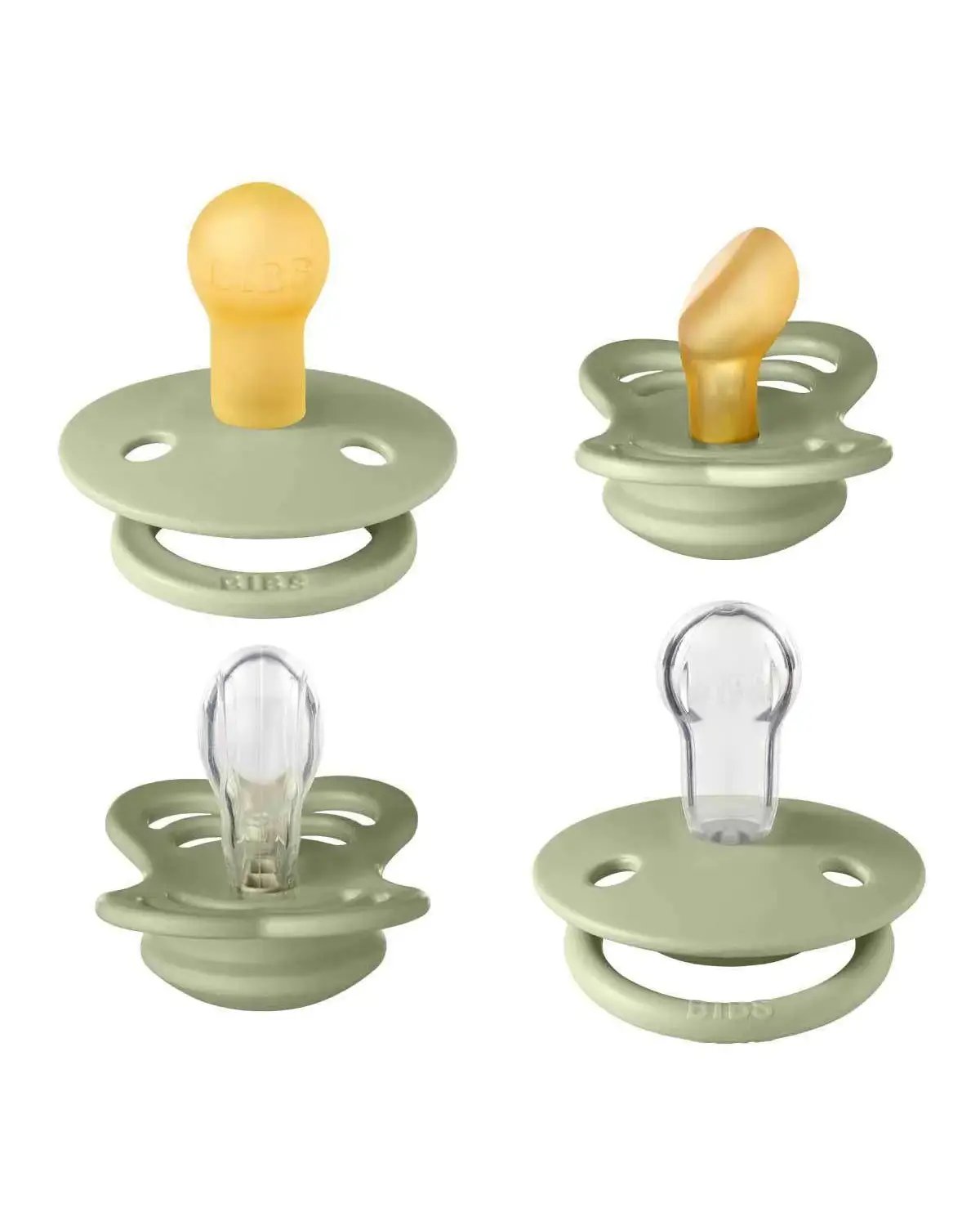BIBS Try-it-Collection – Smokkepakke 4stk, Naturgummi | 0-6 mnd