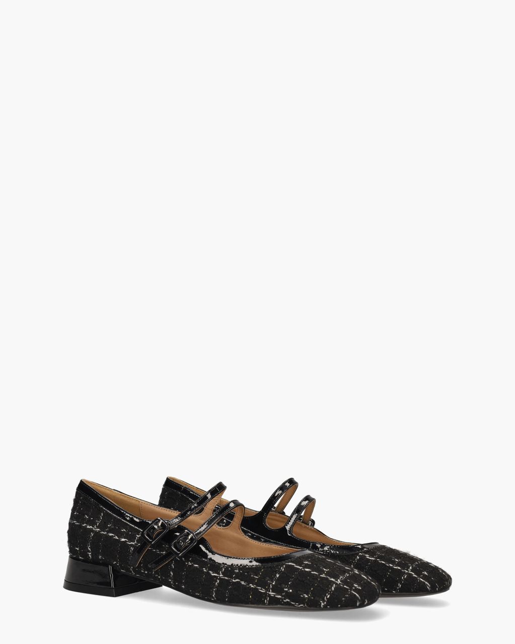 Bibi Lou Cardiff Zwart/Wit Damesloafers