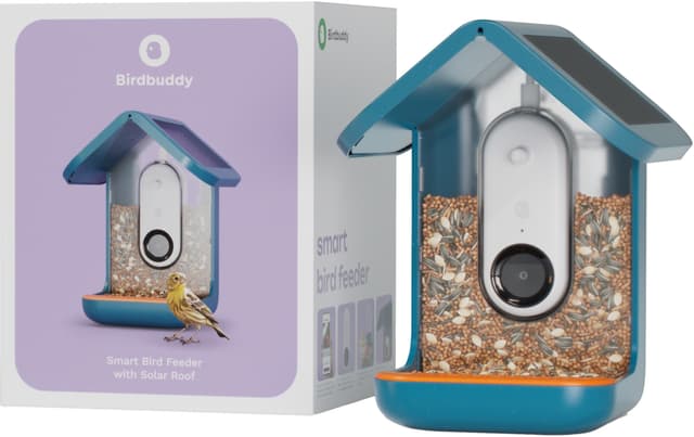 Bird Buddy solcelledrevet fuglefoderautomat med kamera (blå)