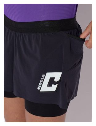 Short 2-en-1 Running Circle Legend Bleu foncé Femme