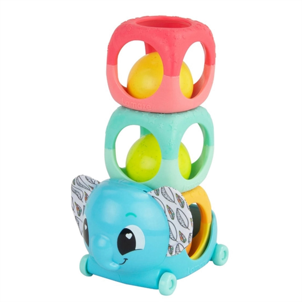 Køb Lamaze Stabel Rangle & Rul Elefant