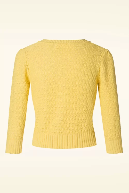 Mak Sweater Jennie vest in babygeel