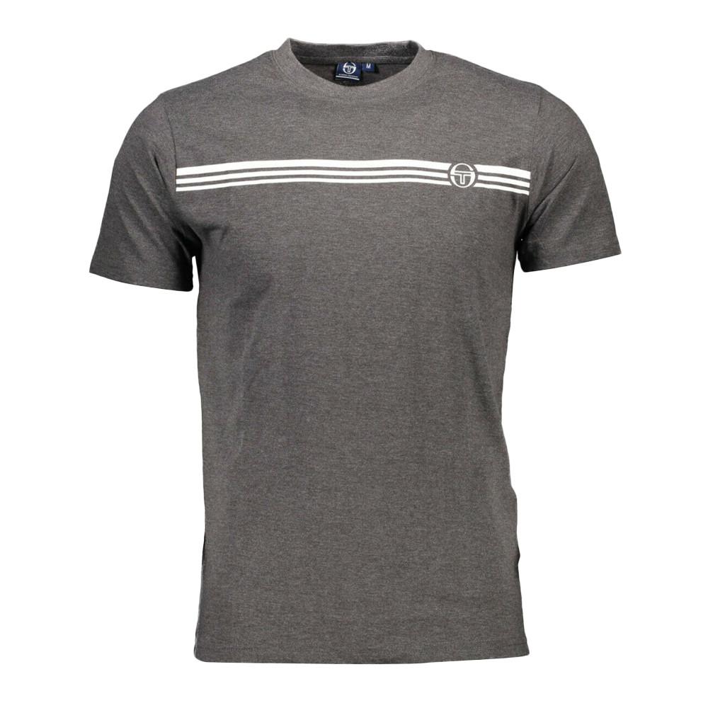 Sergio Tacchini T-shirt Gris Anthracite Homme Sergio Tacchini Stripe B