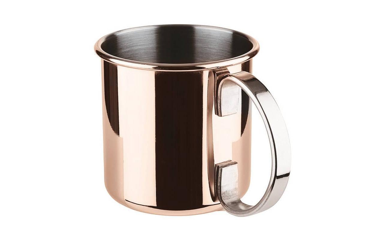 Cocktailbecher Moscow Mule Glatt, 500 ml, 1 Stück, KupferEdelstahlbecher geeignet für Cocktails oder Longdrinks