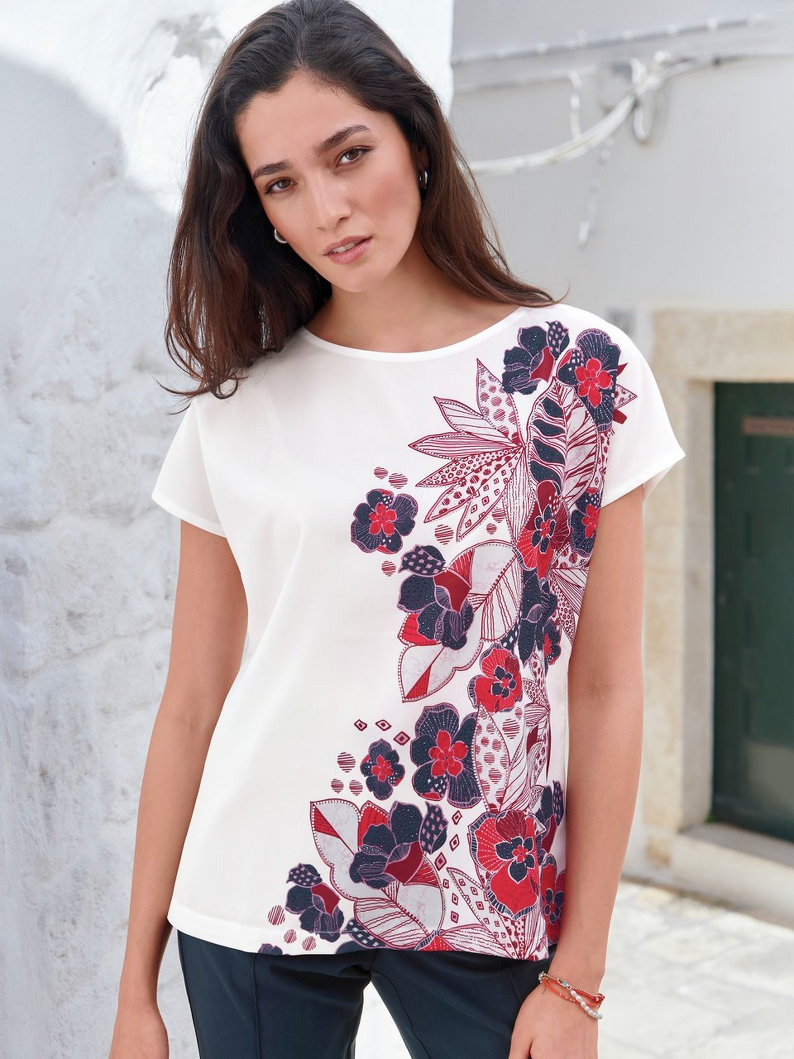Rundhals-Shirt