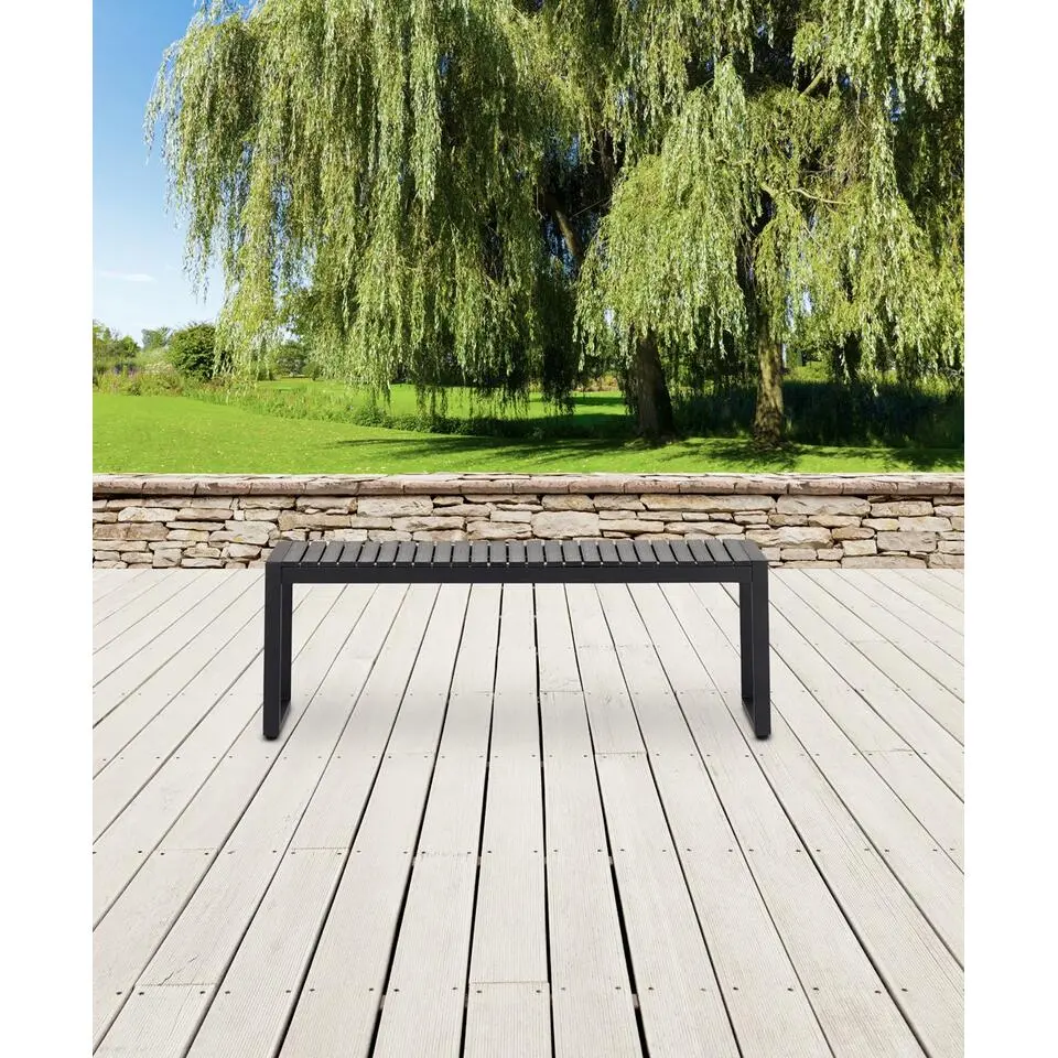 Lisomme Job tuinbank zwart - 120 x 43 cm