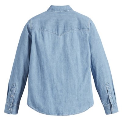 Chemise à manches longues femme Iconic Western Old Blue LEVIS