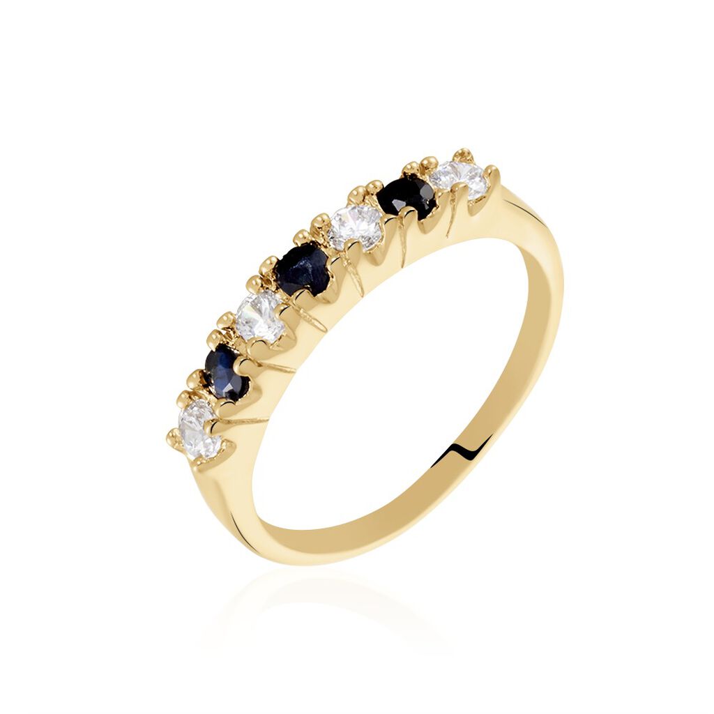 Bague Isee Plaqué Or Oxydes De Zirconium
