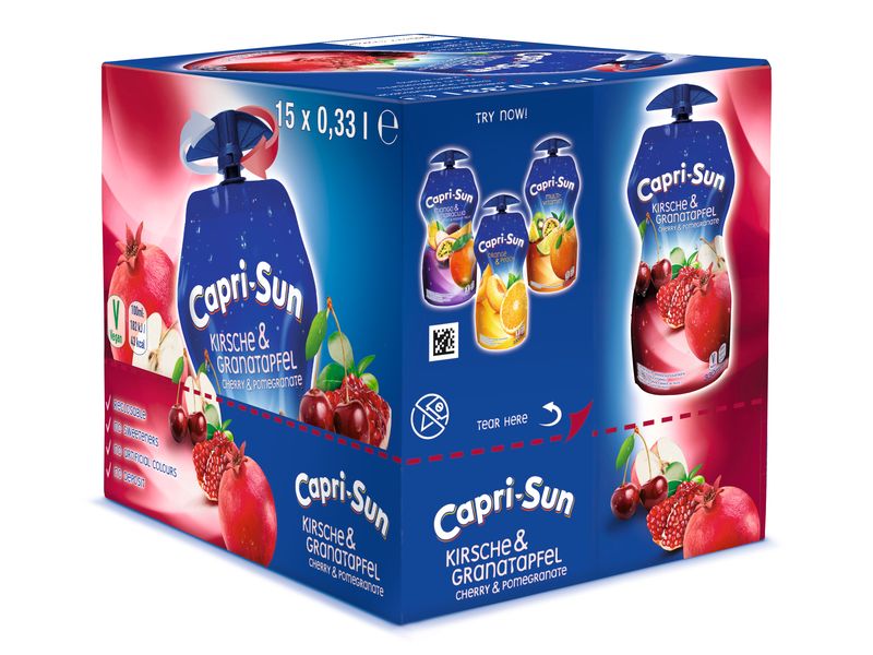 Capri-Sun Kirsche-Granatapfel 15 x 0.33 l Fruchtsaft im praktischen Trink-Pack