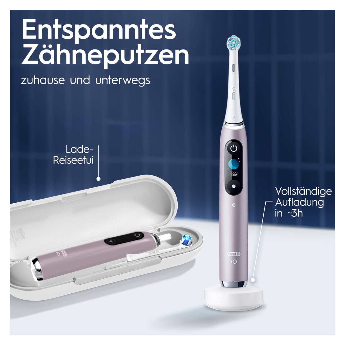 Oral-B iO Series 9N Elektrische Zahnbürste, Rose/Quartz