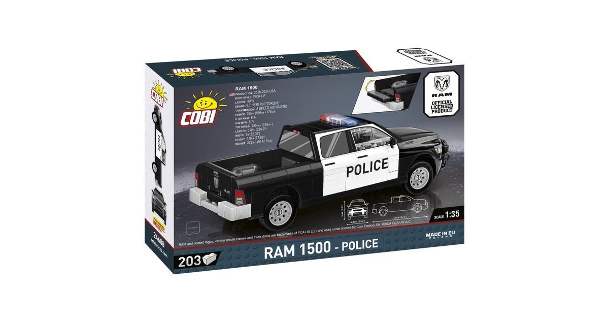COBIRAM 1500 Police Constructiespeelgoed  (Schaal 1:35)