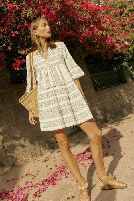 Vero Moda groene dames jurk