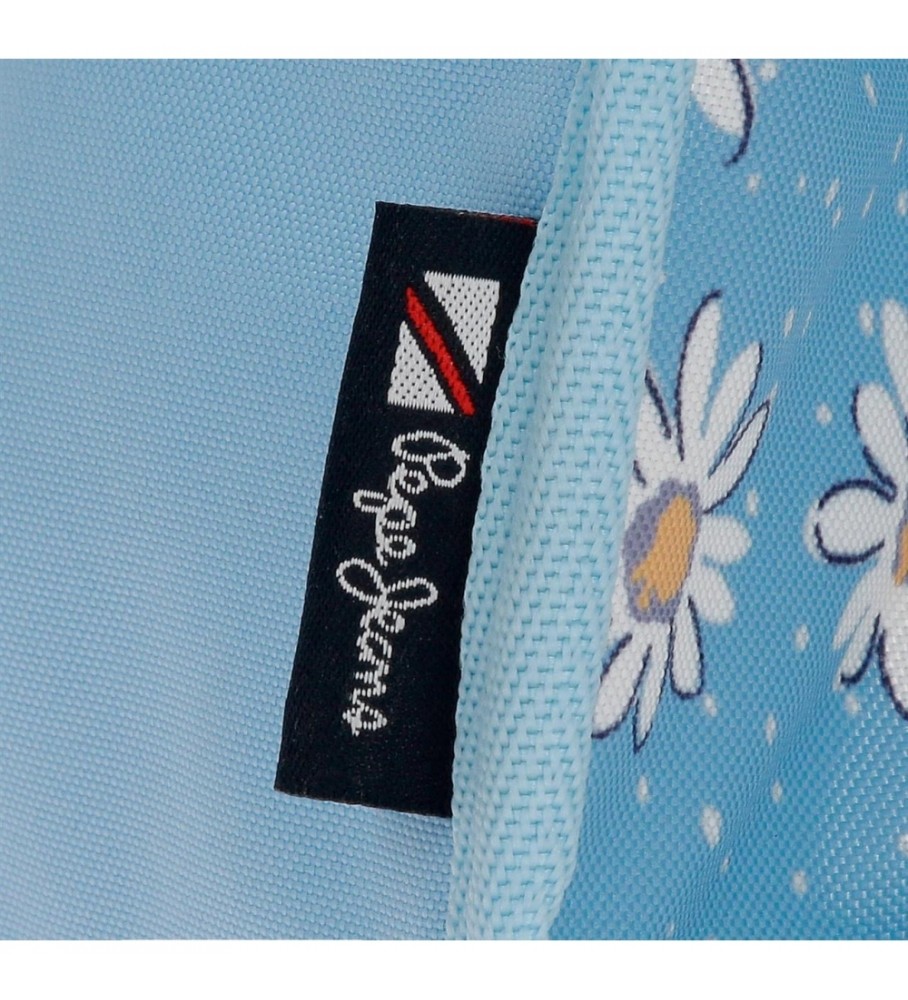 Estojo tubular azul Katherine da Pepe Jeans