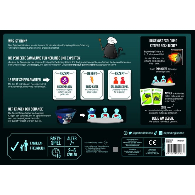 Exploding Kittens - Recipes for Disaster