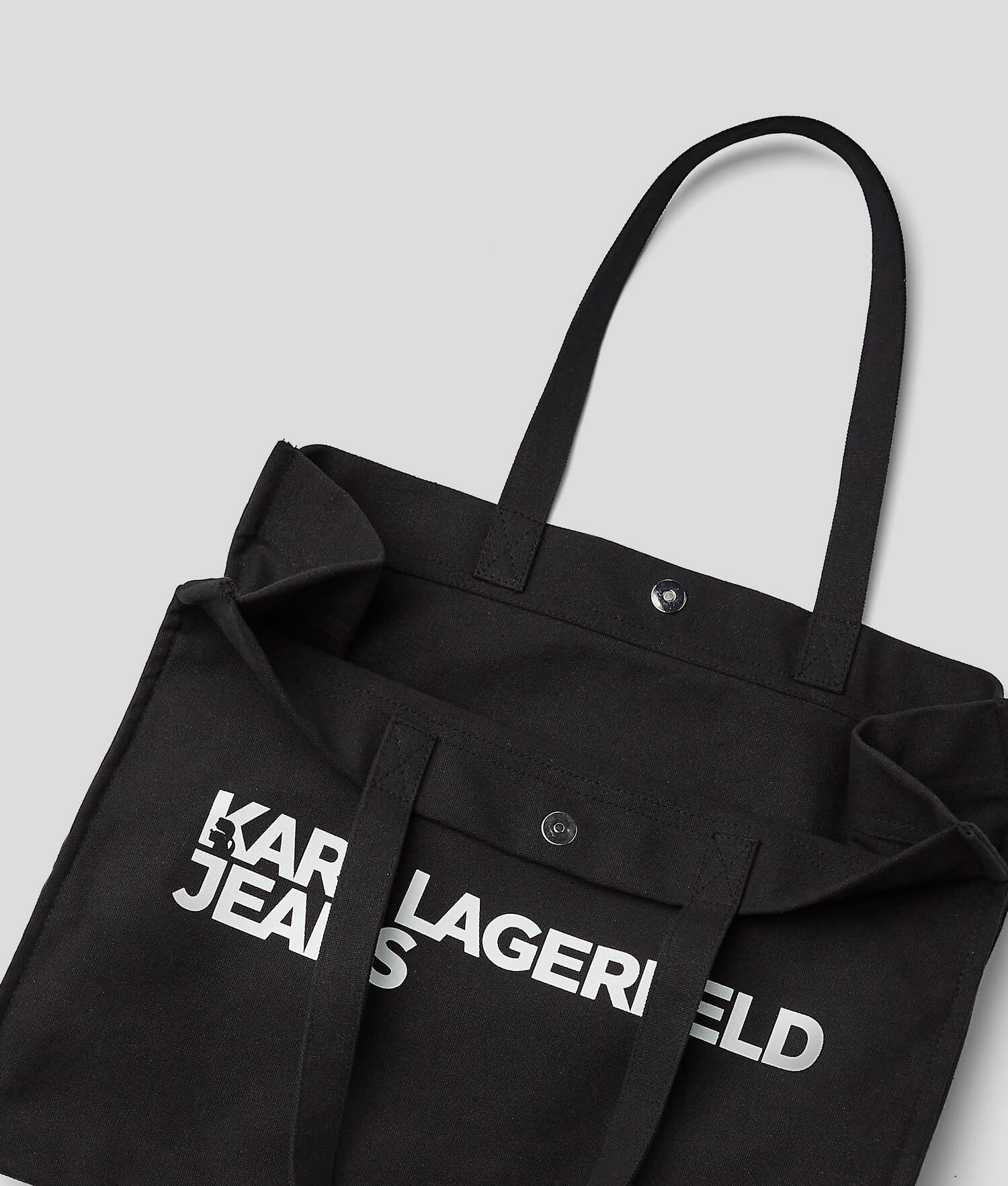 SAC SHOPPER AVEC LOGO KLJ - Noir
