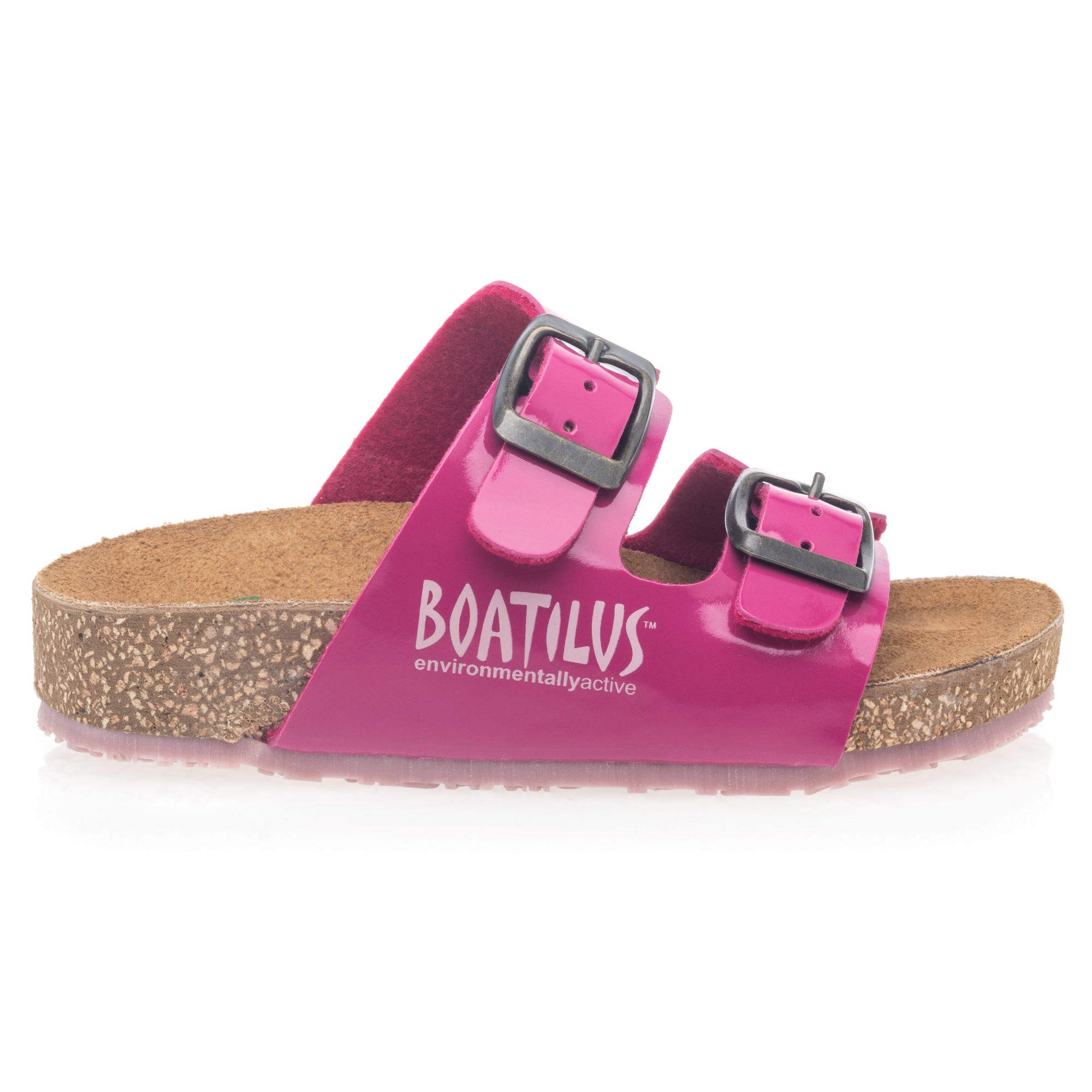 Mules semelle liège Fille rose