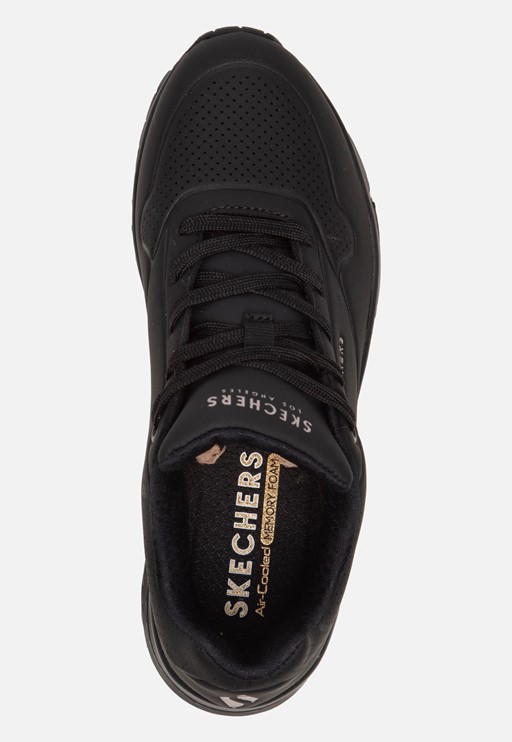 Skechers Uno Stand On Air Sneakers zwart Textiel