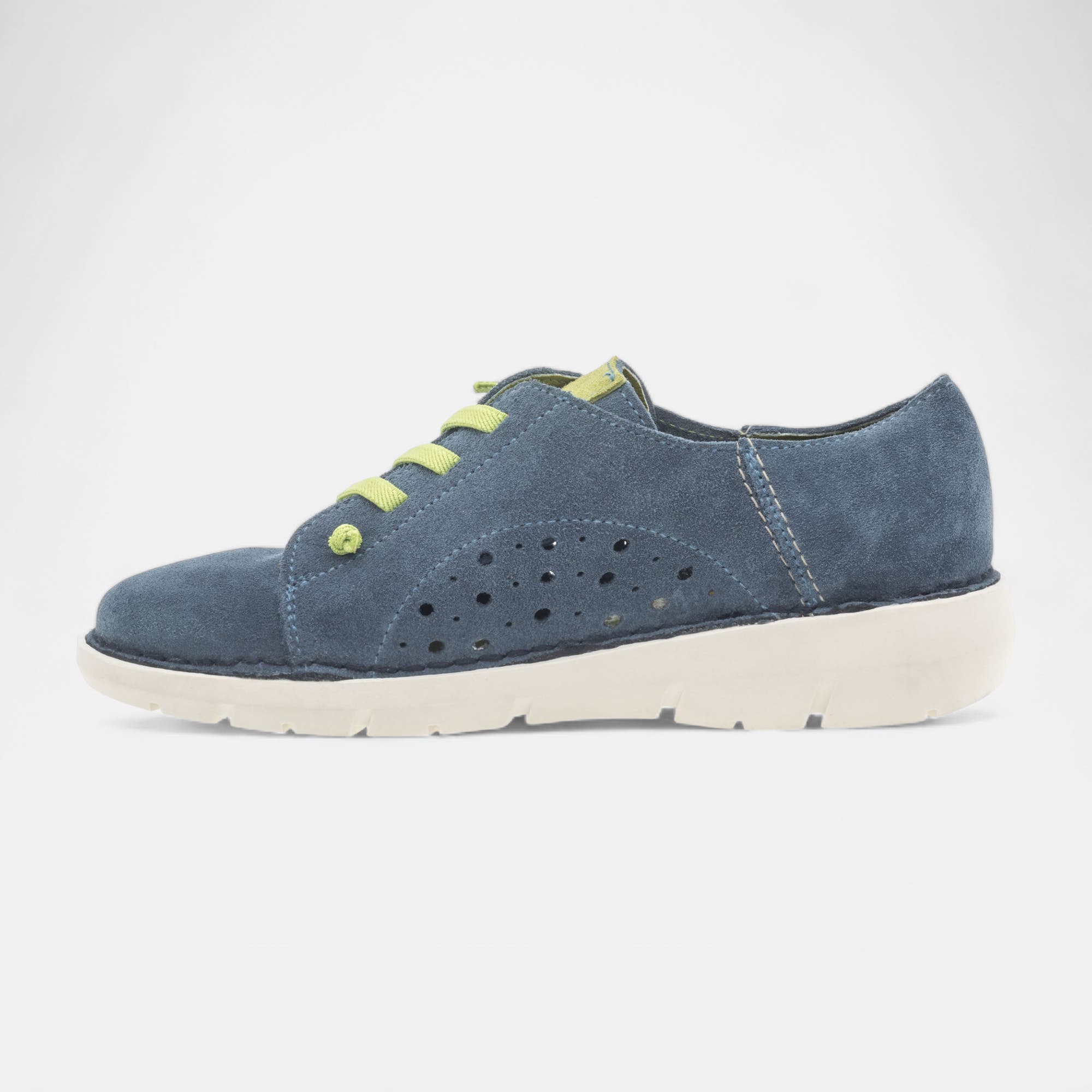 Baskets basses Femme en cuir jeans