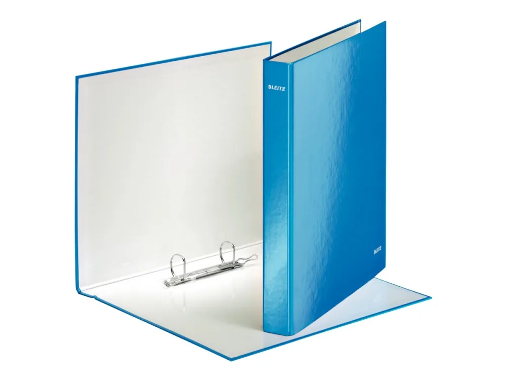 Leitz WOW - Ringbind - rygbredde: 40 mm - for A4 Maxi - kapacitet: 250 ark - metalblå