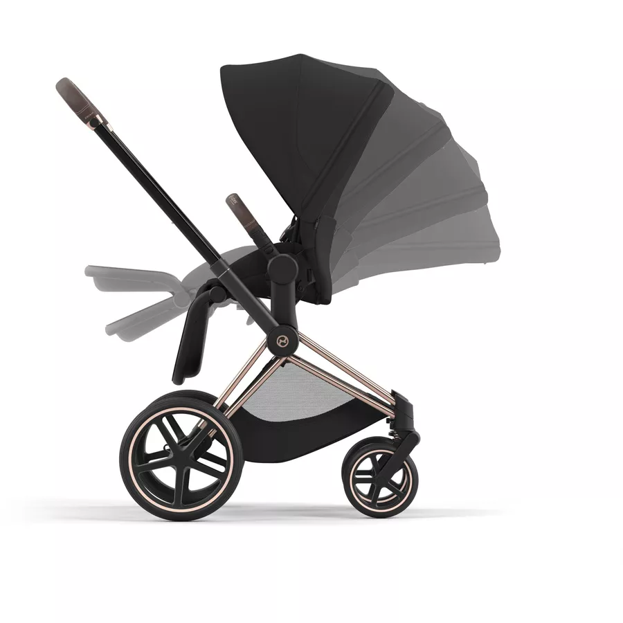cybex PLATINUM Kombikinderwagen New Priam Priam Rosegold Sepia Black
