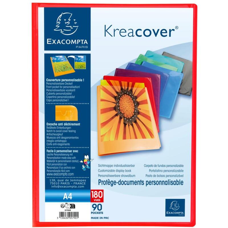 Protège-documents polypropylène semi rigide Kreacover® - A4