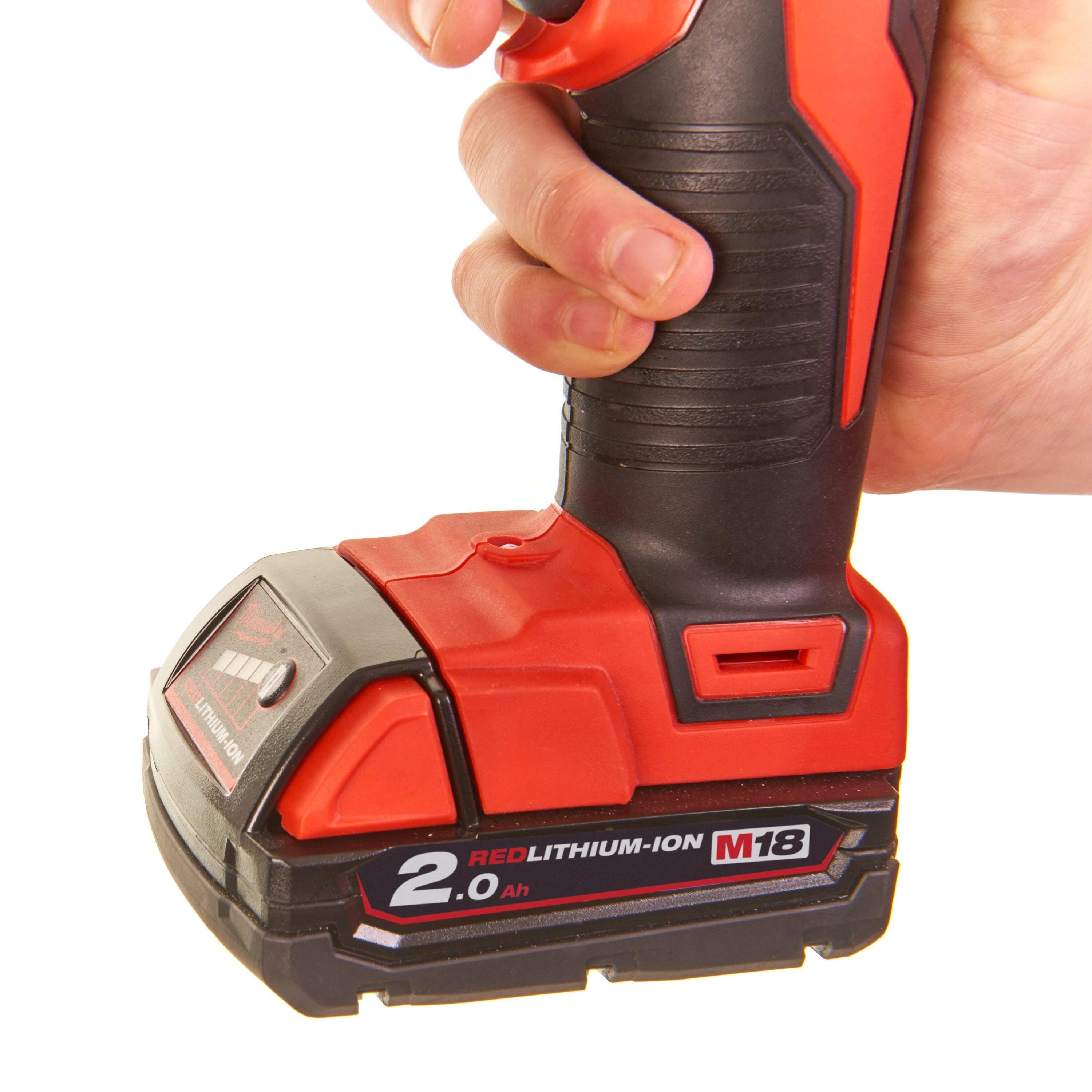 Milwaukee M18 HKP-201C Accu Hydraulische Ponsmachine FORCE LOGIC™ 18V 2.0Ah in koffer - 4933451202
