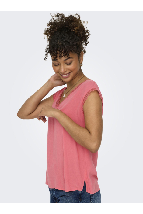 Only roze dames t-shirt