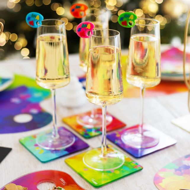 Set de 6 marqueurs de verre - Happy Markers Palette