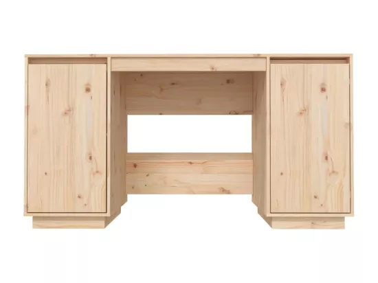 Bureau 140x50x75 cm bois massif de pin
