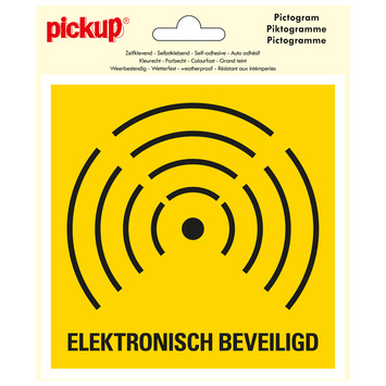 Pickup Pictogram Vinyl 15x15cm Electronisch beveiligd
