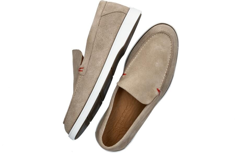 Nelson suède loafers beige