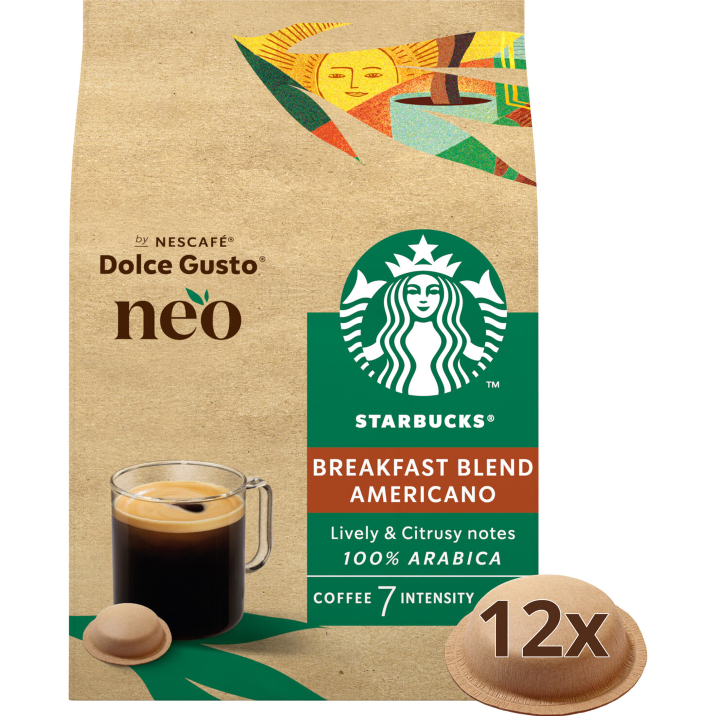 NEO Dolce Gusto Starbucks Americano 12 Pods