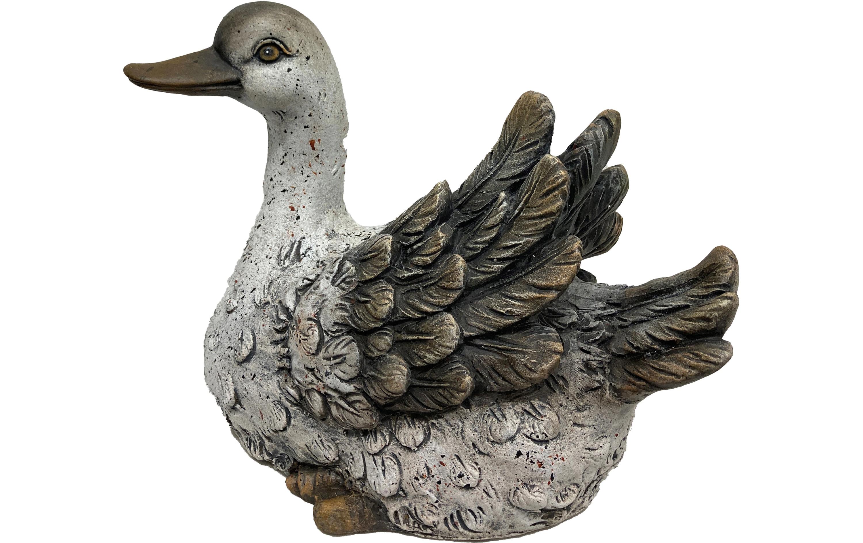 Dekofigur Ente Grau, 31.8 x 18.7 x 23.5 cmDekoente
