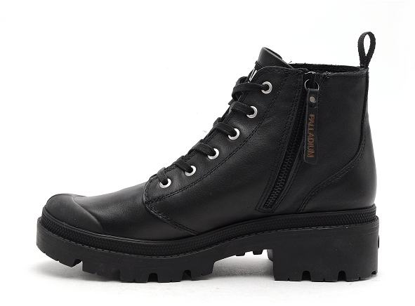 Palladium boots bottine plates femme pallabase leather noir