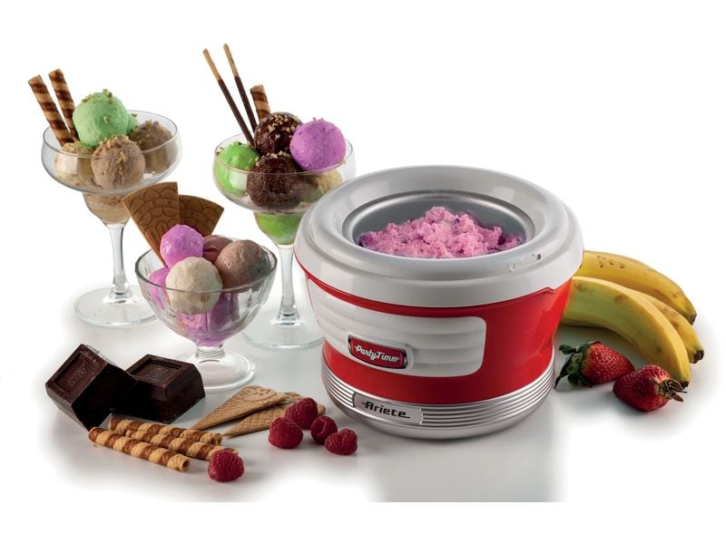 Ariete Glacemaschine Party Time ARI-643-RD 1.5 l, Rot/Weiss Eiskrem-Maschine