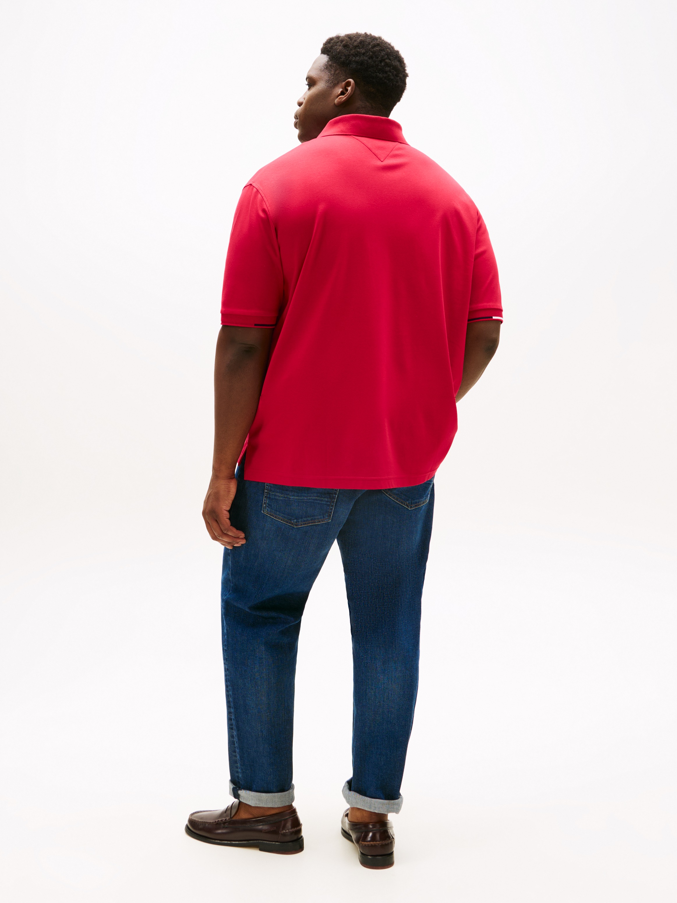 Tommy Hilfiger Big & Tall Poloshirt »BT-INTERLOCK FLAGCUFF SLIM FIT-B«, Grosse Grössen