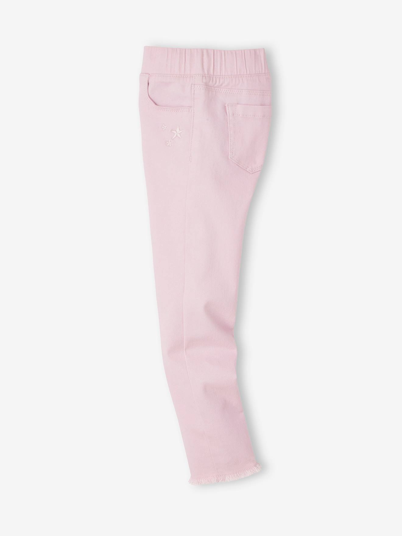 Calças legging coloridas para meninas, cor marrom claro lisa